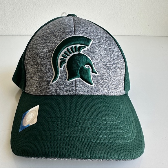 Captivating Quality Headwear Michigan State Spartans cap green gray 1 size NWT - Picture 6 of 10